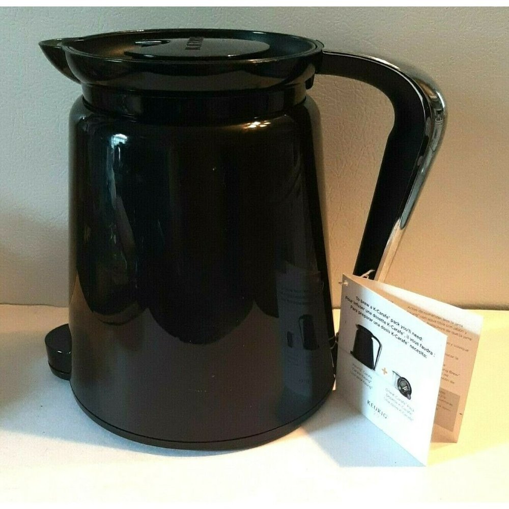 New Black Shiny Keurig 2.0 Coffee Tea Carafe